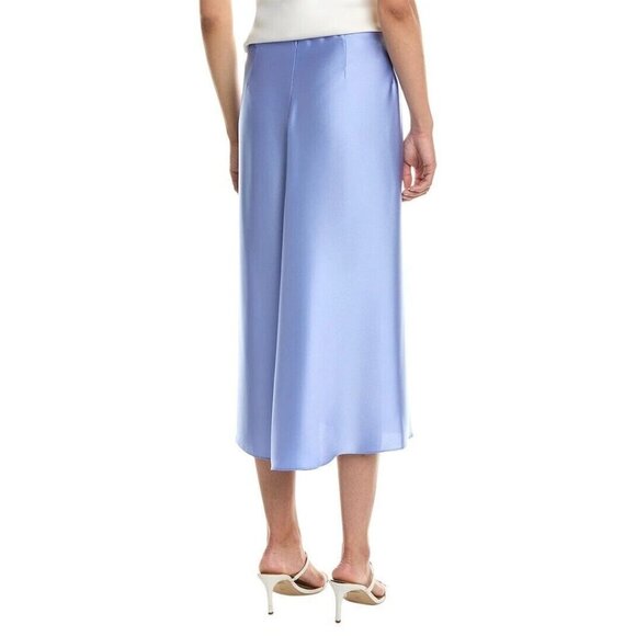 Vince Skirt Light Aria Lavender Satin Slip A Line Midi SZ 12 NEW $325 - Picture 2 of 2